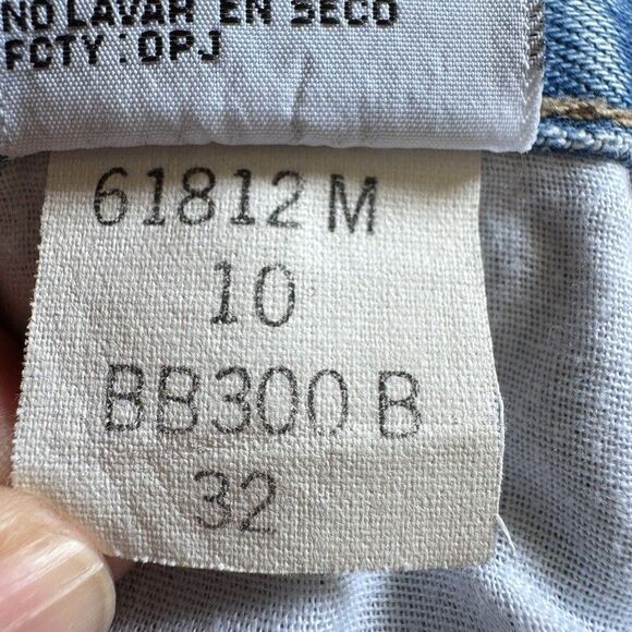 Vintage Bugle Boy 750 Shorts Men's 32W Blue Denim Medium Wash 5-Pockets Cotton - Picture 7 of 7